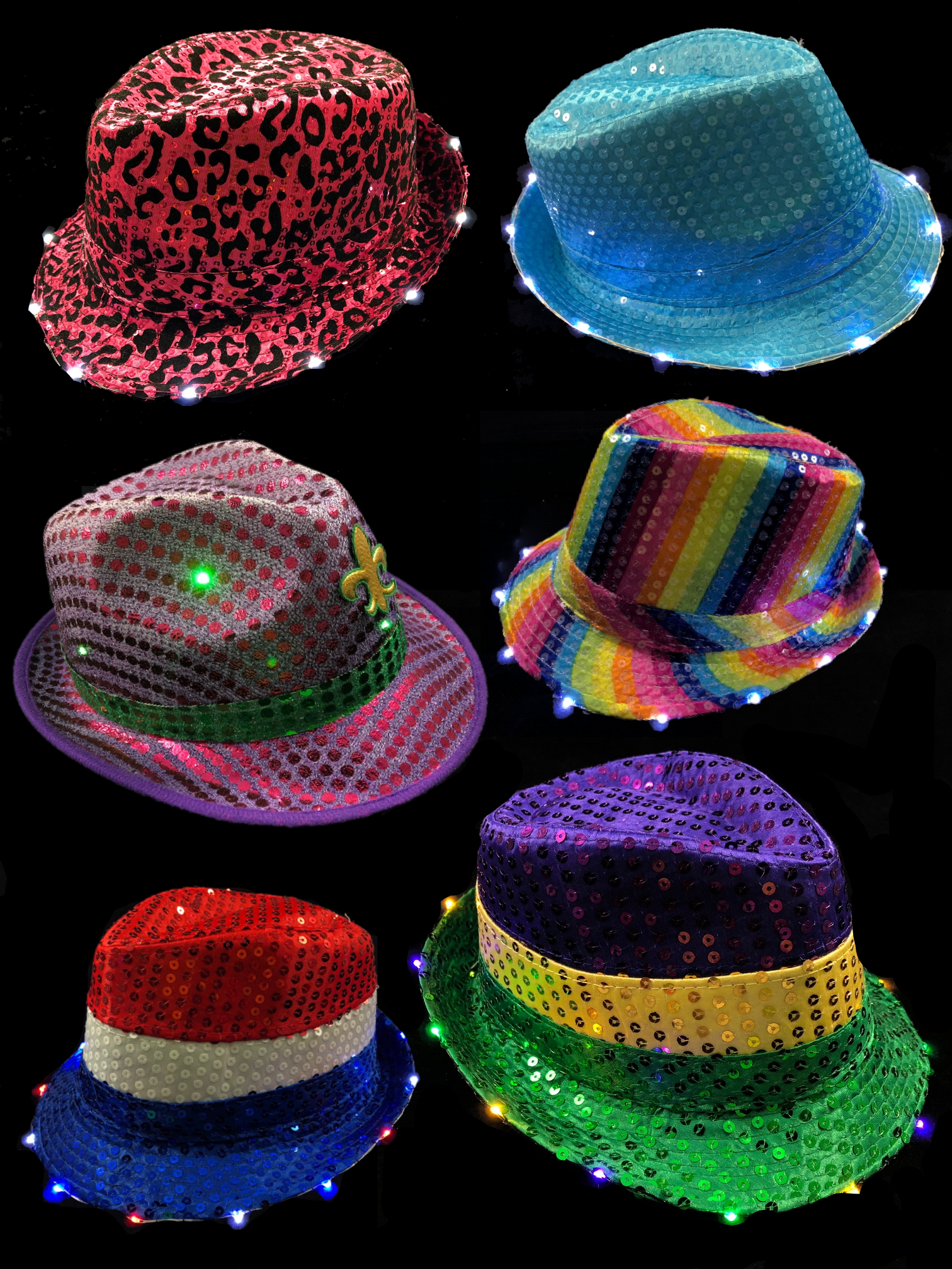 Apparel / LED Hats & Fedoras