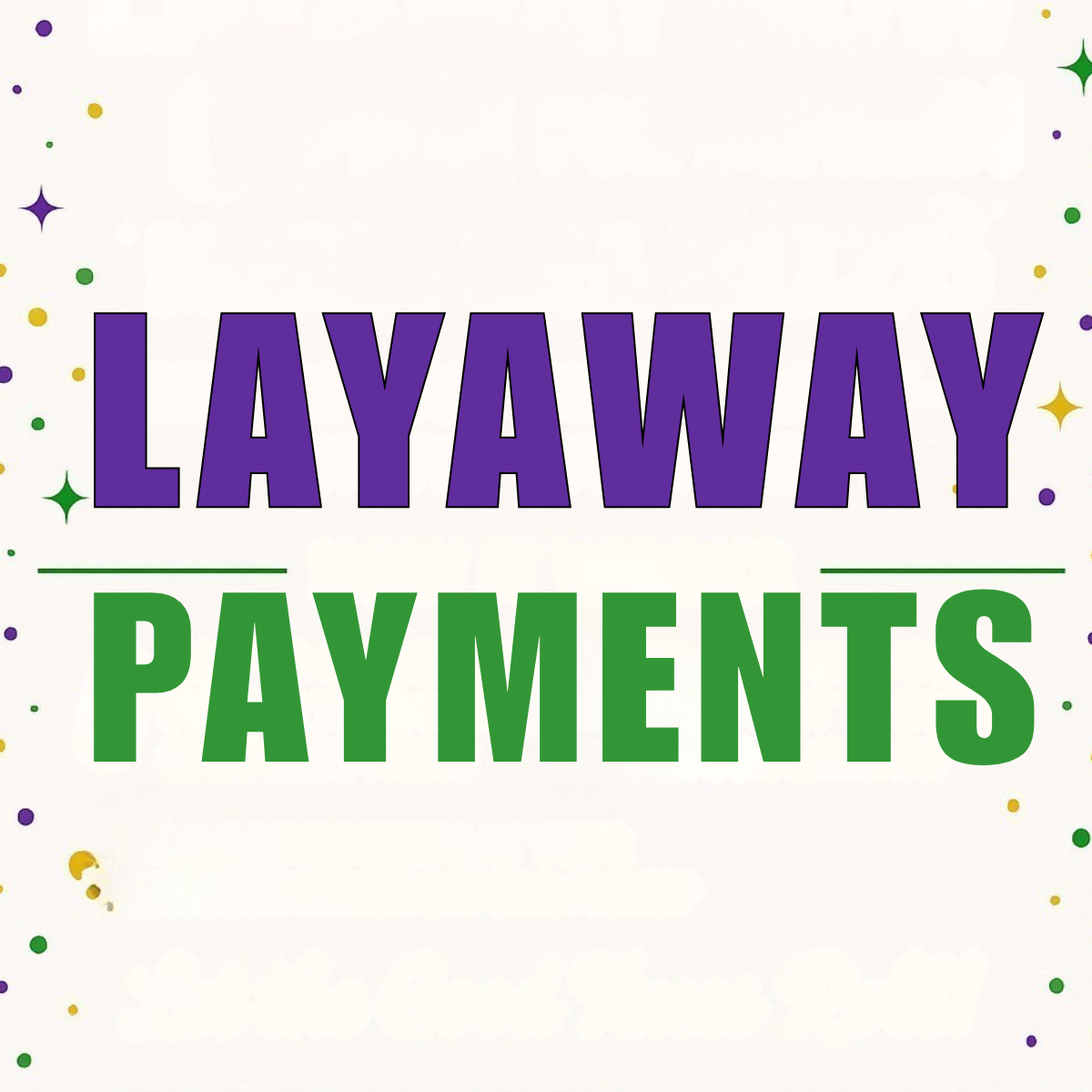 Layaway Payment