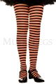 Girls' Tights (Black/Orange - Medium)