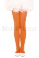 Girls' Opaque Tights (Orange - Large)