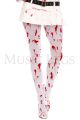 Blood Spatter Pantyhose (Red/White)