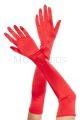 Gloves- Extra Long Satin  (Red)