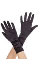 Gloves- Wrist Length Satin  (Black)
