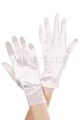 Gloves- Wrist Length Satin (White)