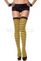 Striped Thigh-High Stockings (Yellow/Black)