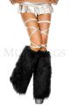 Furry Leg Warmers (Black)