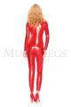 Bodysuit - Wet Look Long Sleeve (Red - MED/LRG)