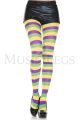 Striped Mardi Gras Pantyhose