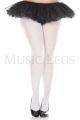 Opaque Tights (White - Plus Size)