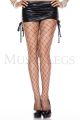 Fishnet Large Diamond Spandex Pantyhose (Black)
