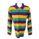 Mardi Gras Long Sleeve Polo