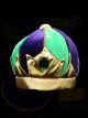 Purple Green Gold Plush Crown