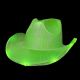 Shiny Fabric LU Cowboy Hat - Green