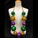 Purple Green and Gold Big Bead