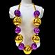 Big Bead - Purple/Gold