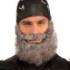 Facial Hair - Beard w/ Moustache Gray Curly 
