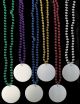 2.5 White Blank Disc - Assorted Bead