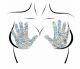  Handsy Jewels Sticker Body Pasties