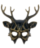 Gold deer mask halloween hunting party costume 