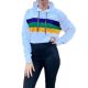 White Crop Pullover Hoodie