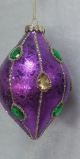 Purple Oval Ornament w Jewels