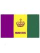 Mardi Gras Crown Flag