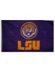 LSU Tiger Face Flag-Purple
