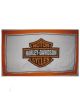 Harley Crest on white flag