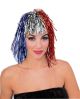 Wig- Patriotic Tinsel (Red, White, Blue)