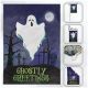 Halloween - Ghostly Greeting Garden Flag (12.5