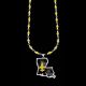 HS BG Louisiana Flag Bead