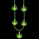 Metallic Green Leaf Hand Strung Bead