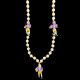 Football Player P/G White Pearl Bead