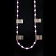 Black Flag w/ Pink Ribbon Hand Strung Bead