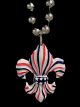 FDL w/ Red, White & Blue Lines Large Specialty Bead