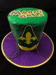 Mardi Gras Fleur de Lis Top Hat w/ Beads