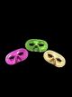Plastic Half Masks (Purple, Green, Gold)