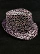 Flashing Fedora (Purple Leopard Print)