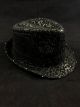 Black Leopard Print Flashing Fedora