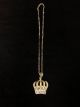 Metal Silver Crown Necklace Small Specialty Bead