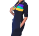 Black PGG chest Stripe Dress