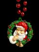 Santa Wreath Large Specialty Bead