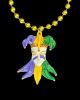 Mardi Gras Jester & Collar Large Specialty Bead