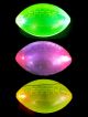 Clear Purple, Green & Gold Footballs LED 7