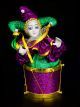 Mardi Gras Jester Music Box Doll