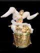 Mardi Gras Jester Music Box Doll (White)