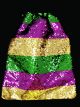 Mardi Gras Sequin Drawstring Backpack (Available in Store Only)