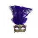 Stick Mask w/ Plumes (Purple/Gold)
