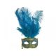 Mask w/ Plumes (Blue/Gold)