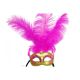 Mask w/ Plumes (Hot Pink/Gold)